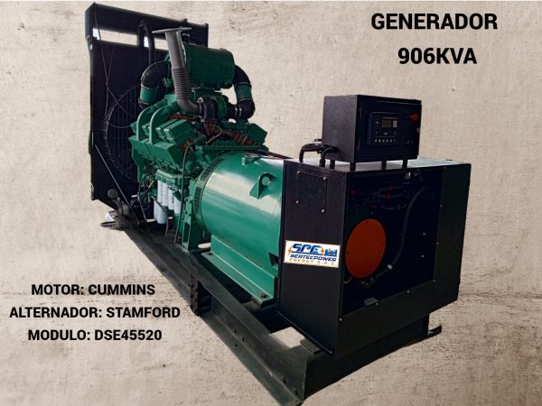 VENTA/RENTA GENERADOR CUMMINS 906KVA